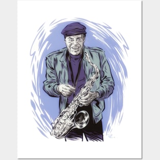 Stanley Turrentine - An illustration by Paul Cemmick Posters and Art